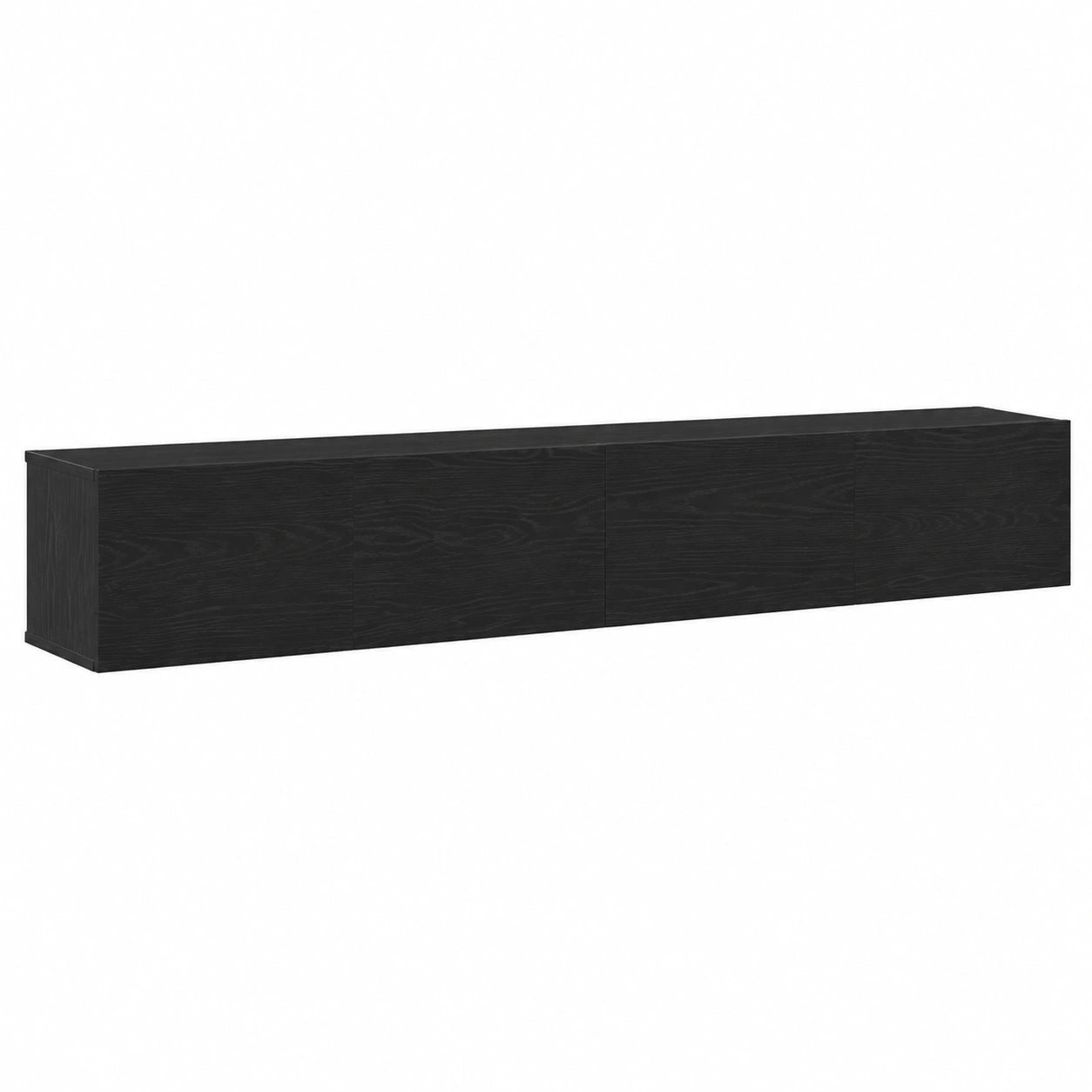 Mueble de TV negro de madera con almacenamiento, 100x30x30 cm, ideal para salón y área de juegos