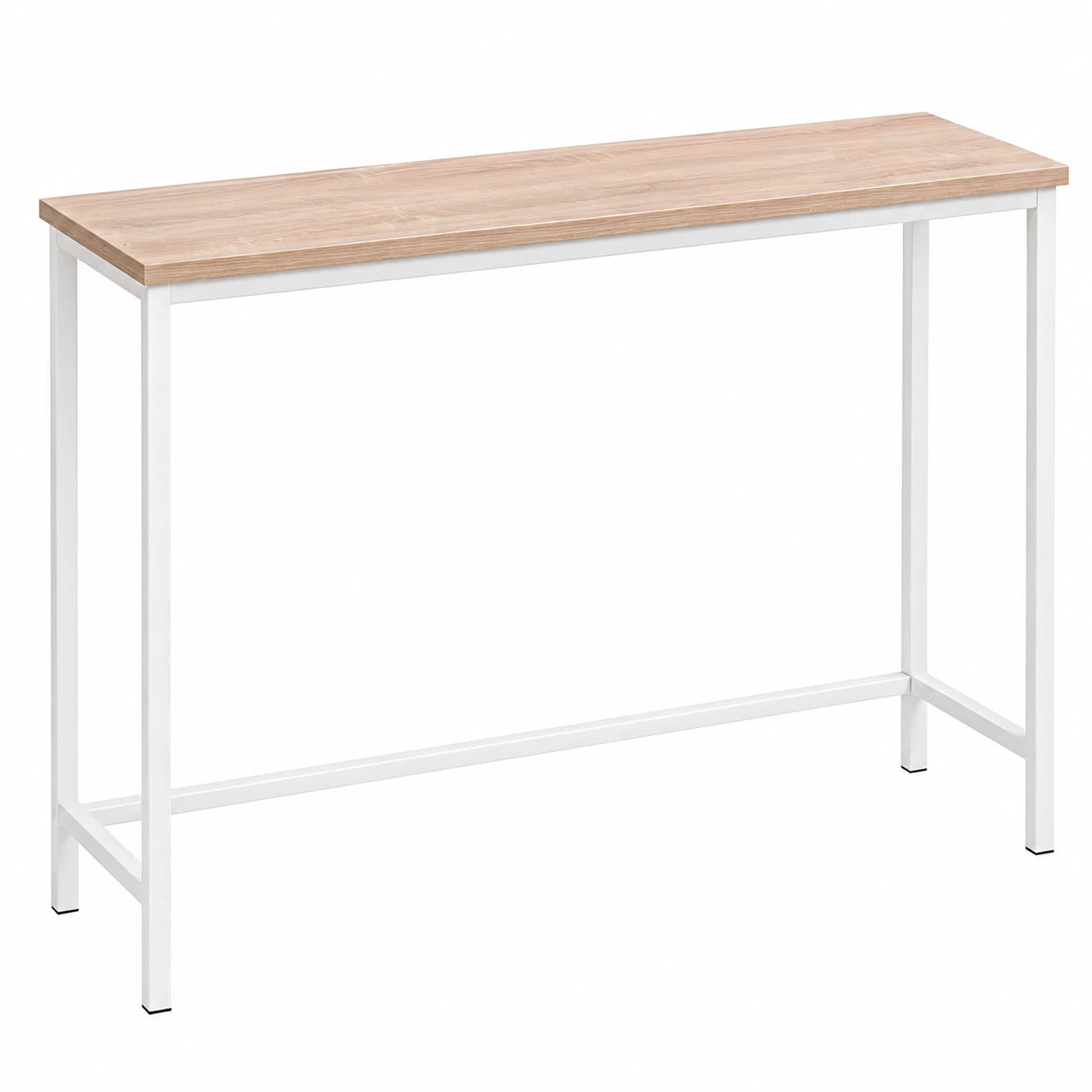 Entrada de Madera Moderna, Mueble Recibidor Blanco y Roble Sonoma, 80x25x80 cm