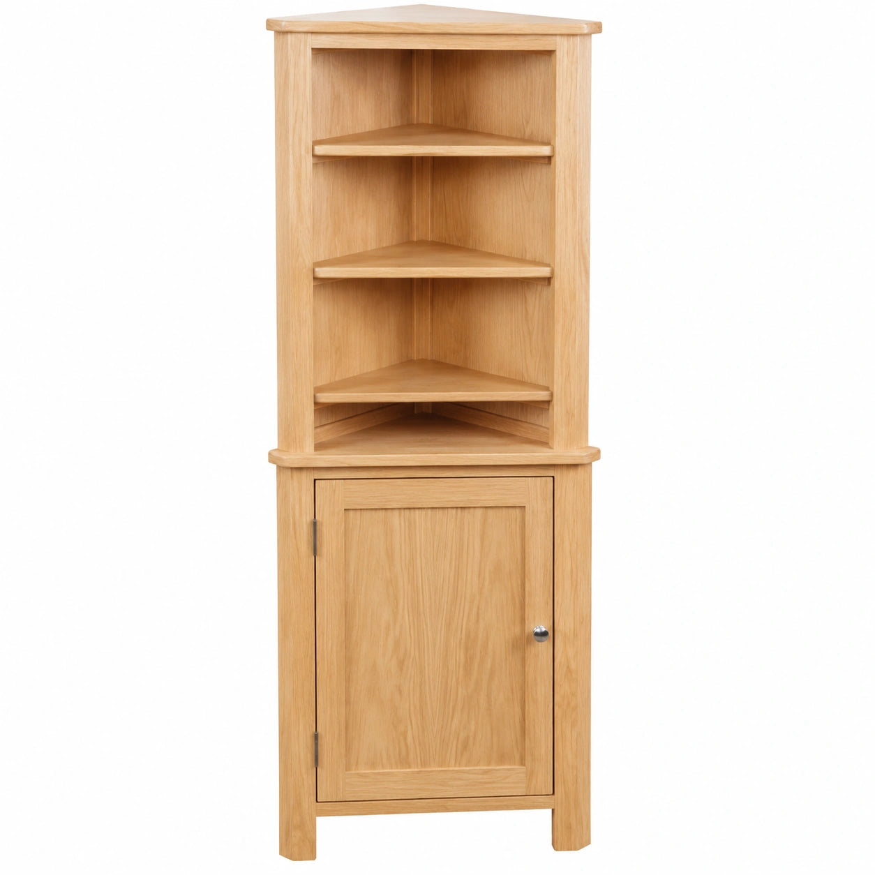 Armario Esquinero de Roble de 59x36x180 cm para Almacenamiento