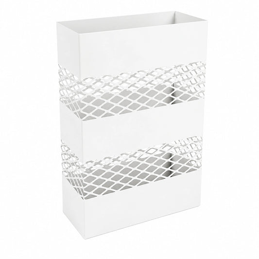 Paragüero Metálico NORDIQ - Diseño Moderno para Hogar u Oficina - Elegante y Funcional en Blanco