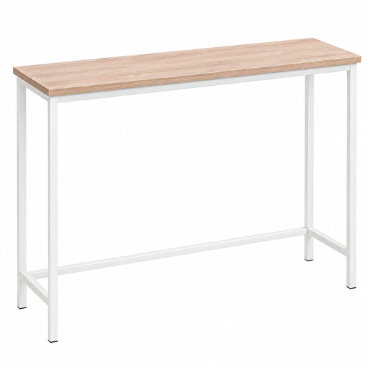 Entrada de Madera Moderna, Mueble Recibidor Blanco y Roble Sonoma, 80x25x80 cm