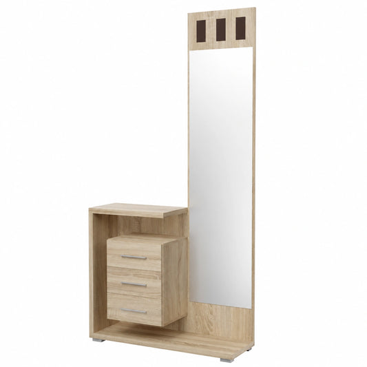 Somnia - Armario Vertical de Entrada Celine, Funcional y Moderno, Color Cambria, 85x28x190 cm